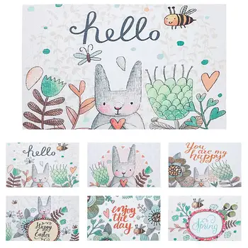 

Easter Table Mat Cute Cartoon Heat Resistant Table Placemat Dining Table Mat
