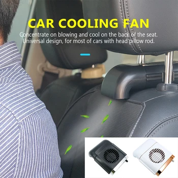 

3 Speeds Universal Easy Install USB Mini Adjustable Heat Dissipation Multifunction Car Seat Cooling Fan