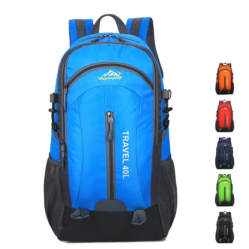 

Etto Outdoor Sports Mountain Climbing Camping Backpack Usb Charging Port Waterproof Fabrics Student In School Bag Large Capacity