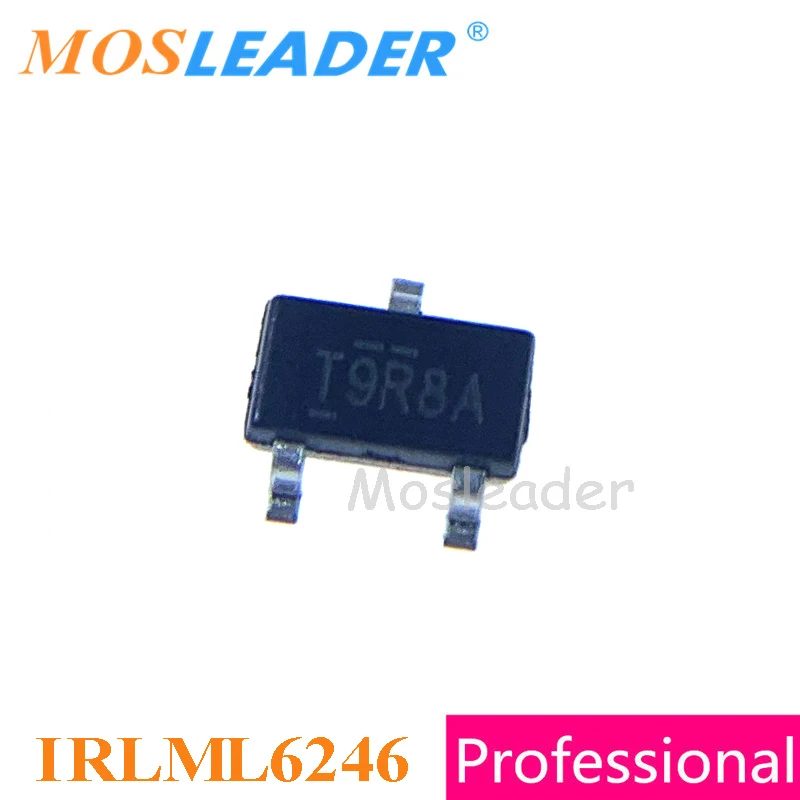 

Mosleader IRLML6246 SOT23 1000 шт. IRLML6246TRPBF IRLML6246PBF IRLML6246TR N-Channel 20V 4.1A 3A китайский резинковый шланг высокого качества