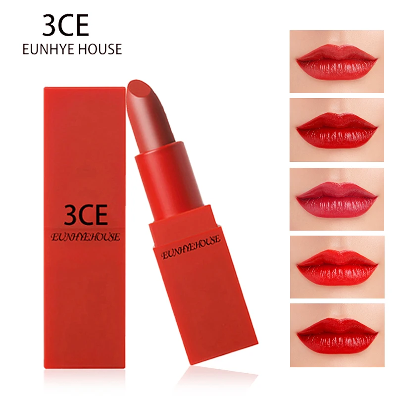 3CE EUNHYE HOUSE 5 Colors Matte Lipstick Red Lips Velvet Lip Moisturizing Waterproof Long Lasting Gloss Tint Lip Cosmetic 3CE EUNHYE HOUSE 5 Colors Matte Lipstick Red Lips Velvet Lip Moisturizing Waterproof Long Lasting Gloss Tint Lip Cosmetic