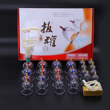 32Pcs Massage Cans Health Monitors Chinese Cupping Therapy Cans Opener Pull Vacuum Cupping massage Cups Banks Tank Set Care Tool