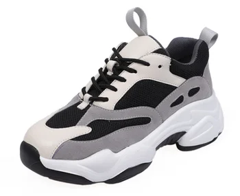 

YEELOCA 2020 Shoes Sneakers Fashion Dad Sneakers Thick Sole Flat Shoes Comfortable Breathable Woman Shoe KZ06521