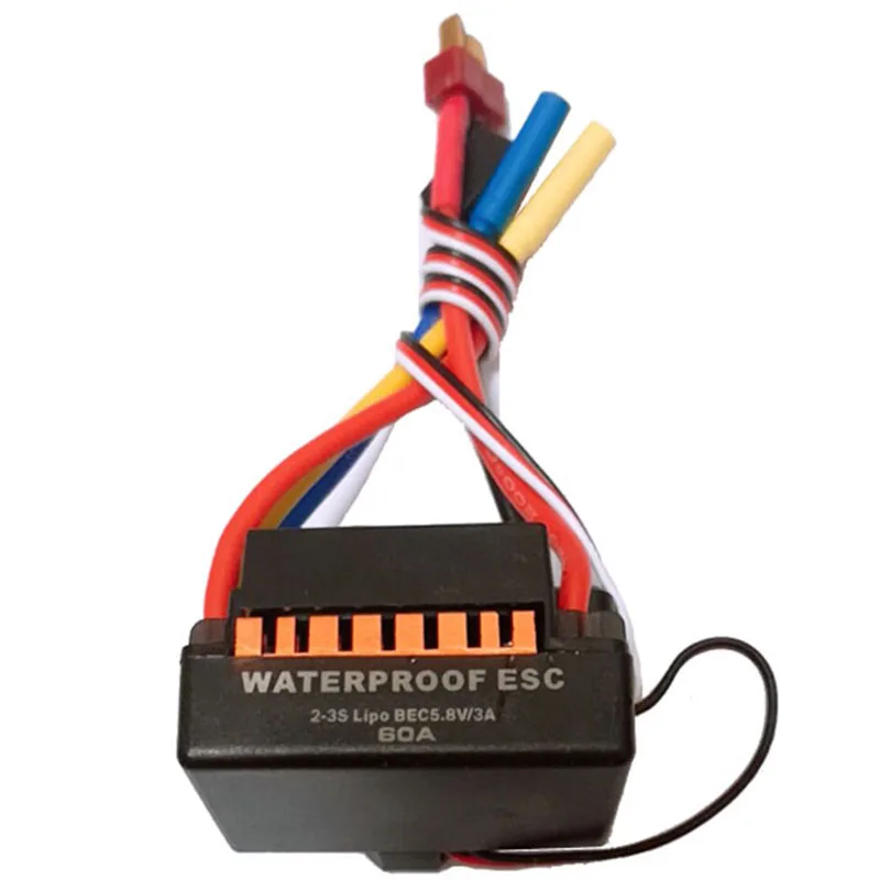 Водонепроницаемый 60A Rc бесщёточный ESC Bec автозапчасти электрический регулятор скорости с 5,8 V 3A Bec для 1/10 Rc автомобиля грузовика
