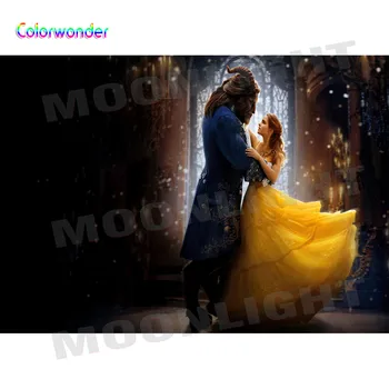 

Beauty Beast Dance Hall Photography Backdrop Children Birthday Party Baby Shower Backgrounds For Photo Studio Vinyl 7x5FT