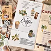 45pcs/pack Vintage Rooftop Coffee Shop Stickers Set Scrapbooking Stickers For Journal Planner Diy Crafts Scrapbooking Diary ► Photo 3/6