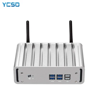 

YCSD Fanless Mini PC Intel Core i7-4500U Windows 10 8GB DDR3L 240GB SSD 300Mbps WiFi Gigabit Ethernet HDMI VGA 6*USB HTPC