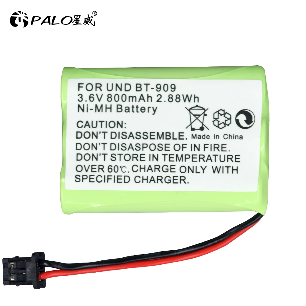 Batteria Cordless Del Telefono Per Uniden Bt909 Bt1001 Bt1004 Dect 1500 Dect 1588-5 Tru-226 Tru-9260 Tru-9360
