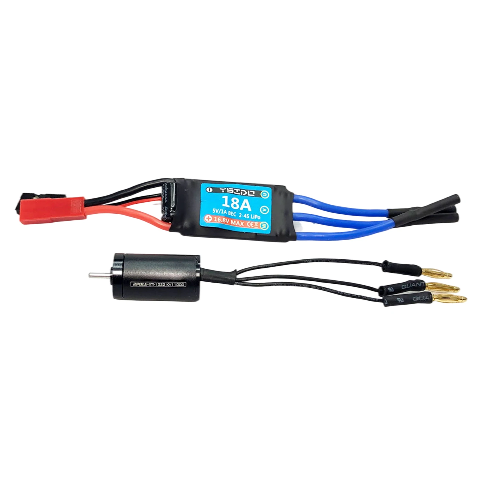 Brushless Motor ESC Combo Waterproof 1222 11000Kv 18A Maximum Energy