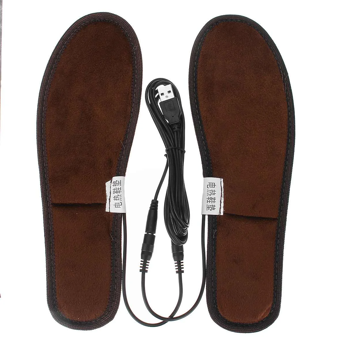 

1Pair USB Electric Heated Insoles New Outdoor Foot Warmer Winter Thermal Rechargeable Heating Insoles For Ski Boots