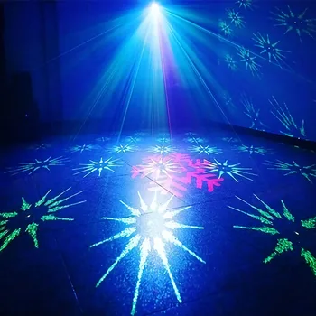 

LED Laser Projector Light Remote Control DJ Bar Dance Party Multi-functional Practical Durable Classic Stage Effect Lamp