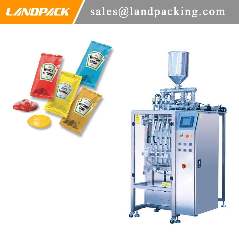

Land Packing Machinery Sauce Bag Sachet Multi Lane Packing Machine For Packaging Business