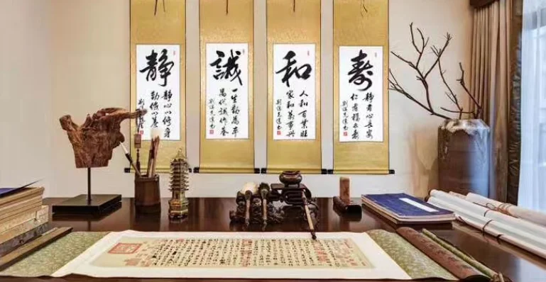 宣纸空白画轴12