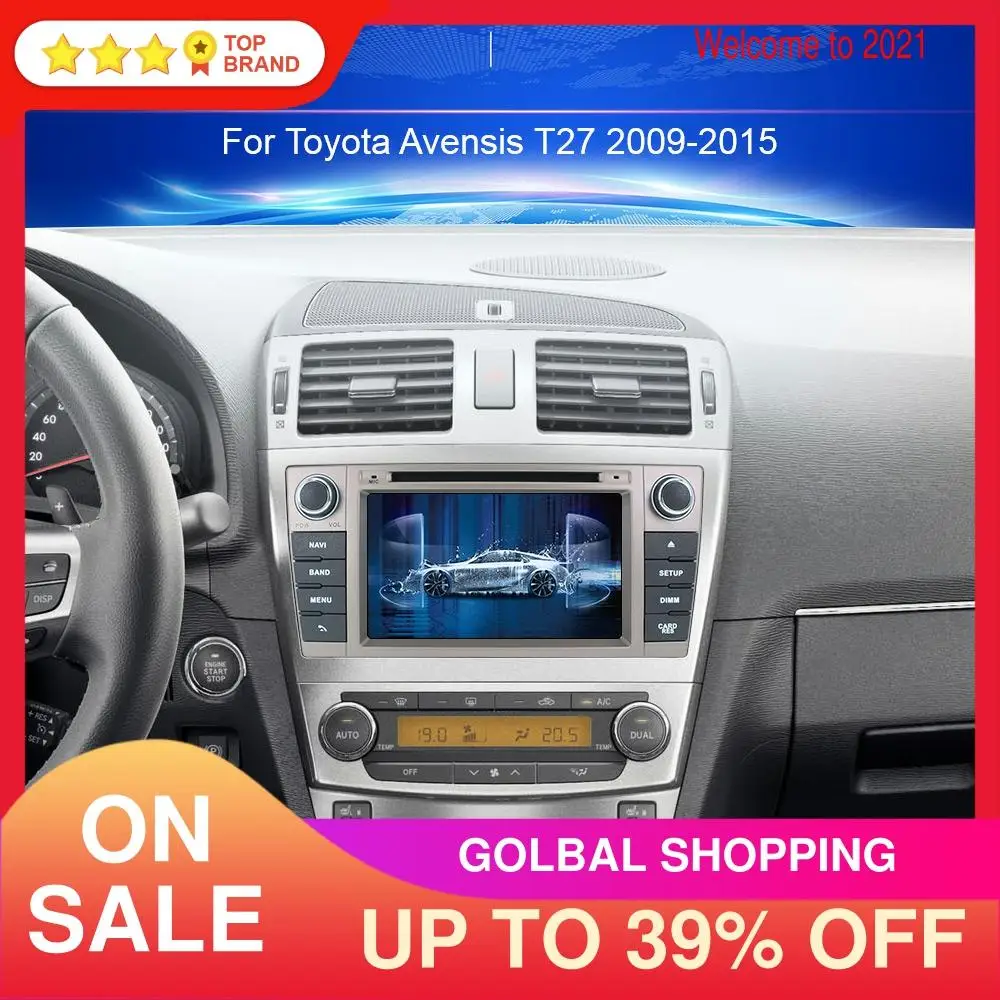 Android 10 0 4 + 64 Гб DSP автомобильный dvd плеер для Toyota Avensis 2009 2016 T27 GPS навигация