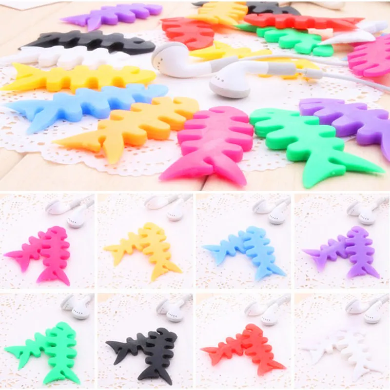 5PCS Earphone/Cable Cable Cord Organizer Plastic Holder Winder for Phone Tablet Computer Mouse Earphones