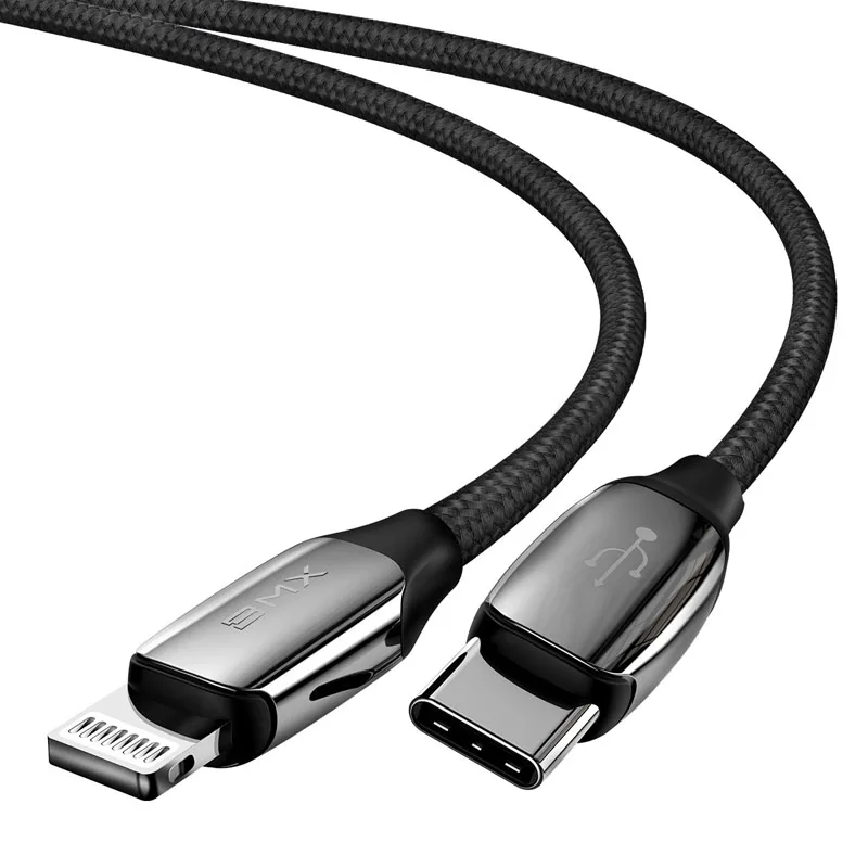 BMX MFi USB C к Lightning Кабель для iPhone XR XS Max USB кабель PD 18 Вт Кабель для быстрой зарядки для iPhone 11 Pro Max зарядный кабель - Цвет: USB C to Lightning