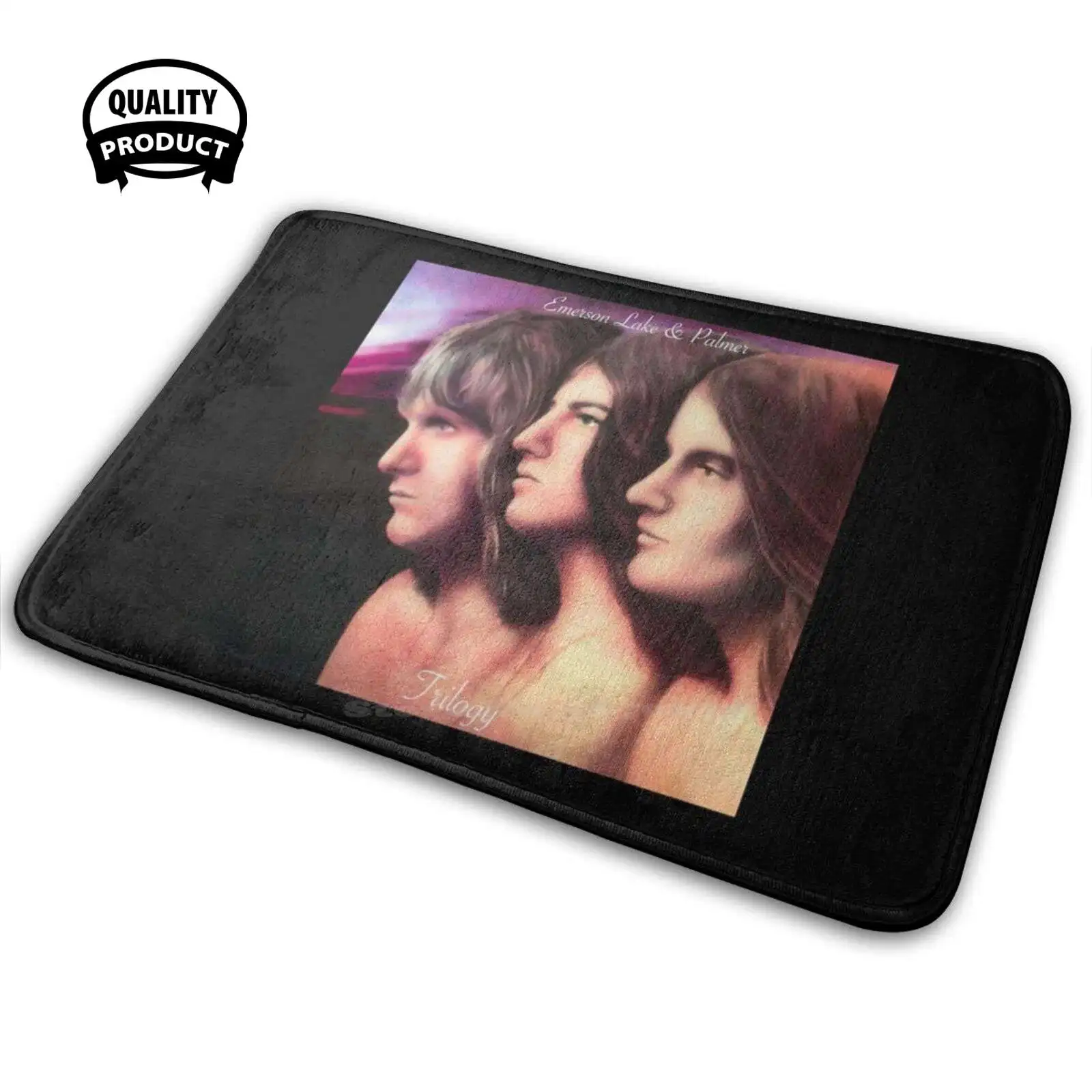 Emerson Lake Palms Trilogy Album Cover 3D Soft Tappetino Antiscivolo Tappeto Cuscino Tappeto Emerson Lake E Palms Band Elp Trilogy