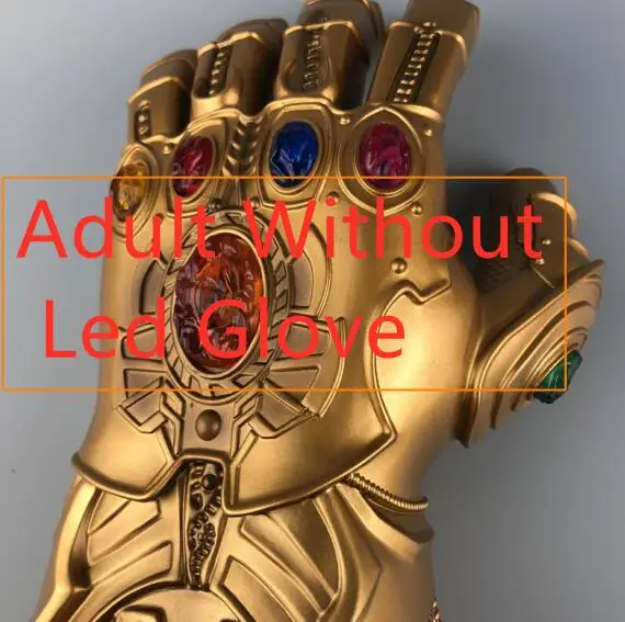 Светодиодный светильник Thanos Infinity Gauntlet для Мстителей Бесконечность войны косплей светодиодный перчатки ПВХ фигурка модель игрушки подарок на Хэллоуин