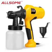 ALLSOME 400 Вт 220 В Электрический пульверизатор безвоздушный распылитель краски ing компрессор с регулируемым контролем потока HT2805