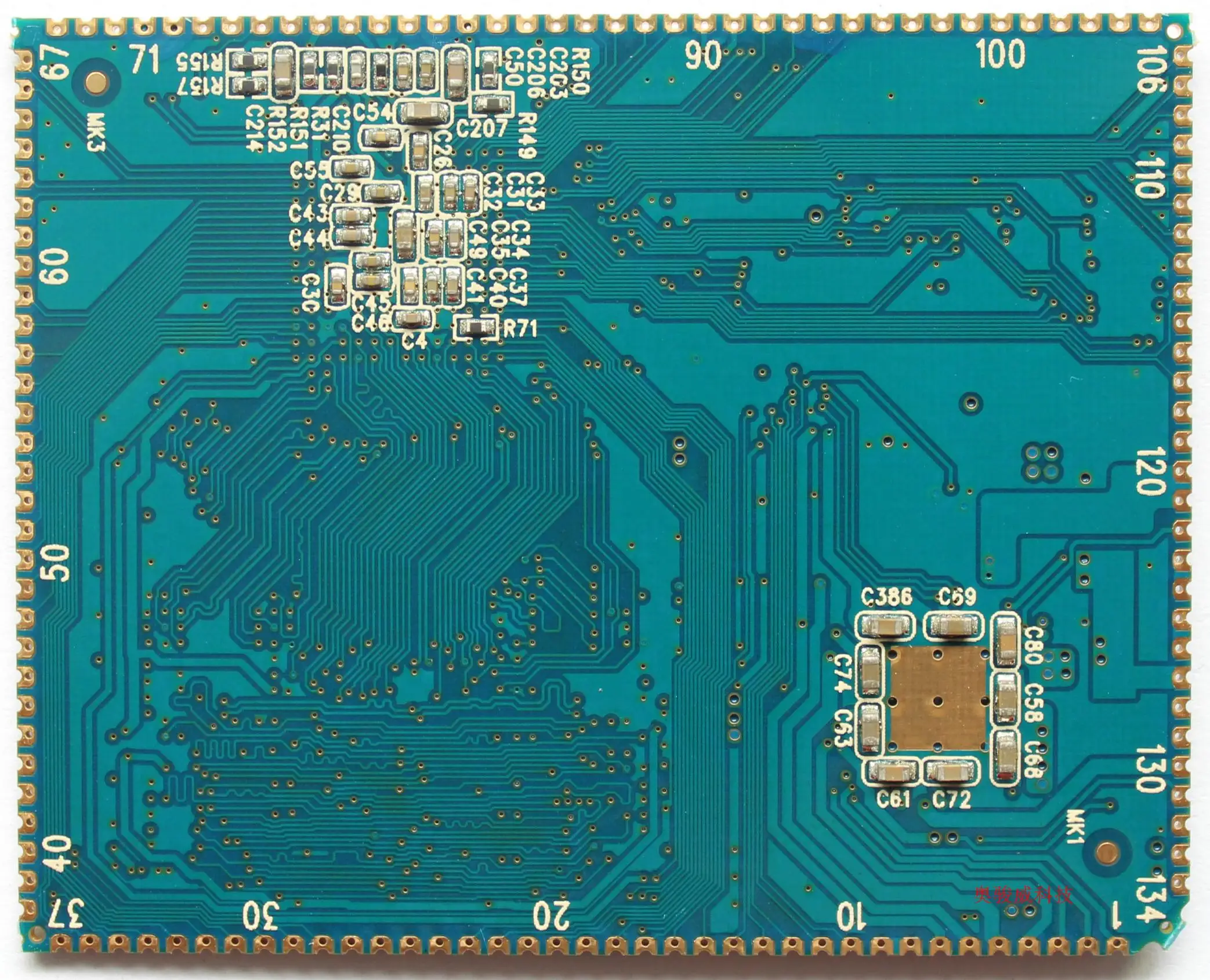  Open Source Quanzhi A33 Core Board 2 / Stamp Hole 134PIN / Quad Core A7 / Low Version / Frequency 1