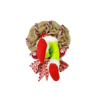 

Christmas Wreath Christmas Burlap Wreath Christmas Garland Decorations,Stuffed L