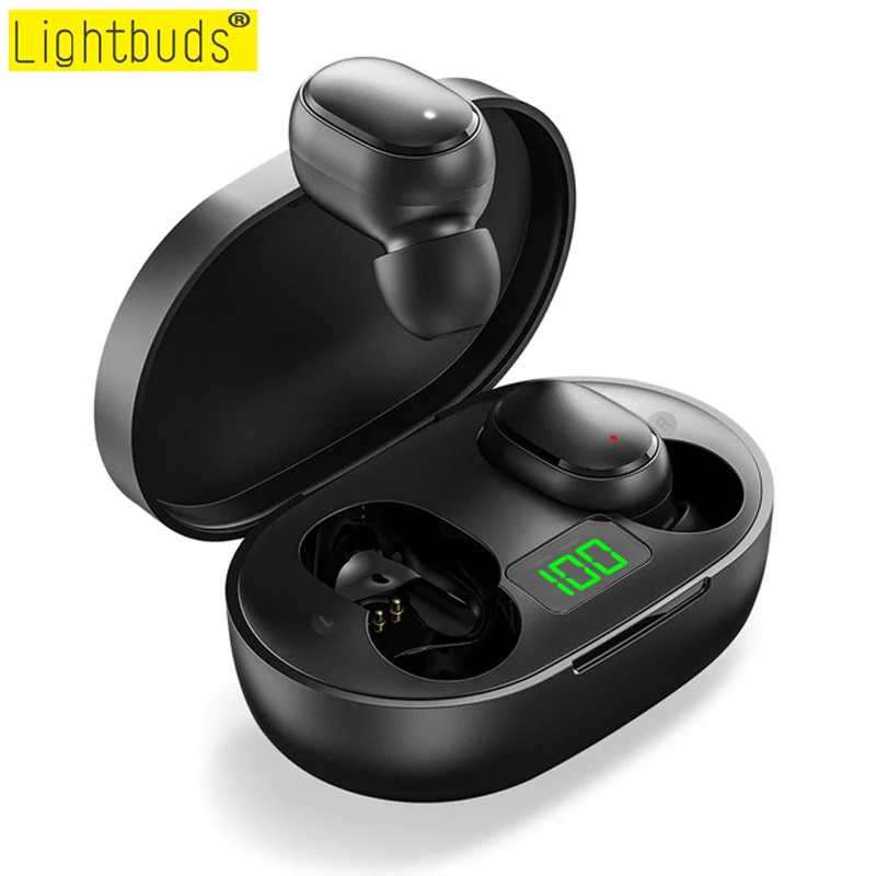 Hot TWS Wireless Hearphones Bluetooth Earphone Noise Cancelling Headsets With Mic Handsfree Led Display Airdots For Xiaomi Redmi