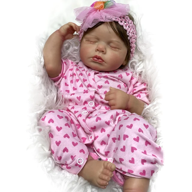 Solid Silicone Bebe Reborn Girl 13Inch Handmade Painted Lifelike Real Art  Reborn Dolls De Muñecas Silicona Boneca Renascida - AliExpress