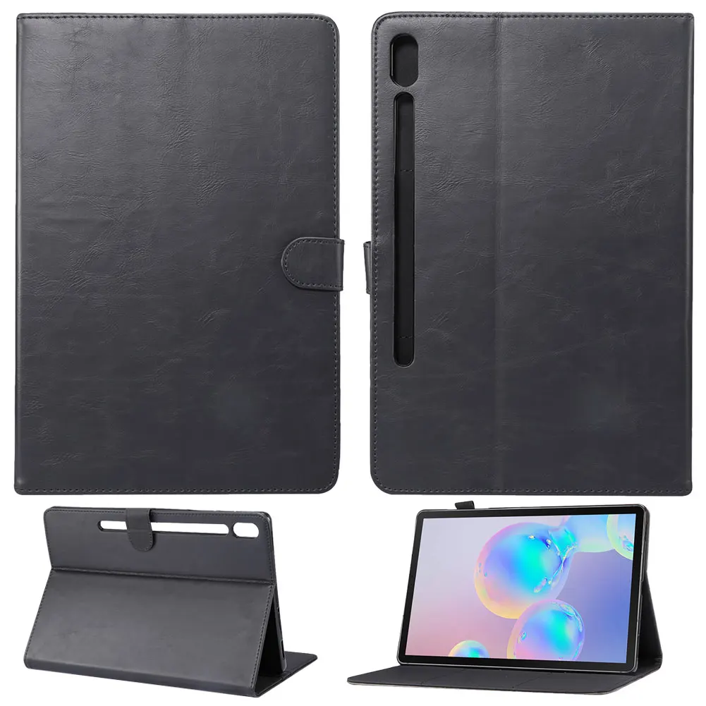 Автоматический Режим сна смарт-чехол для Samsung Galaxy Tab S6 10,5 дюймов SM-T860 SM-T865 чехол бизнес PU кожаный флип-чехол подставка
