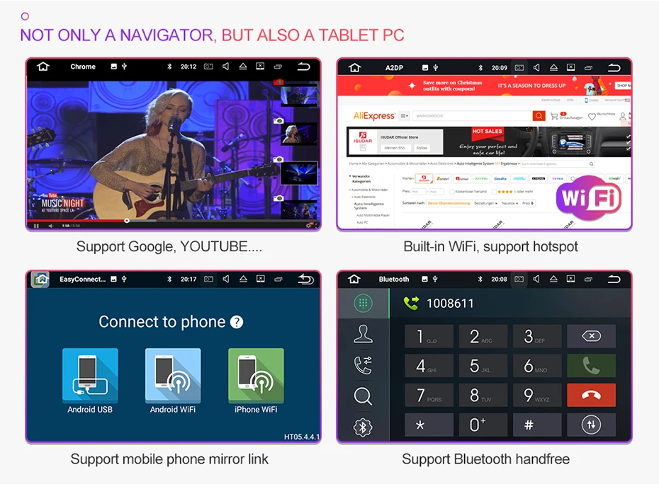 Clearance Android Bluetooth Autoradio Vehicle GPS Navigation for Audi A6 DSP Auto Radio 2 Din Touch Screen Car Multimedia Player Parktroni 12