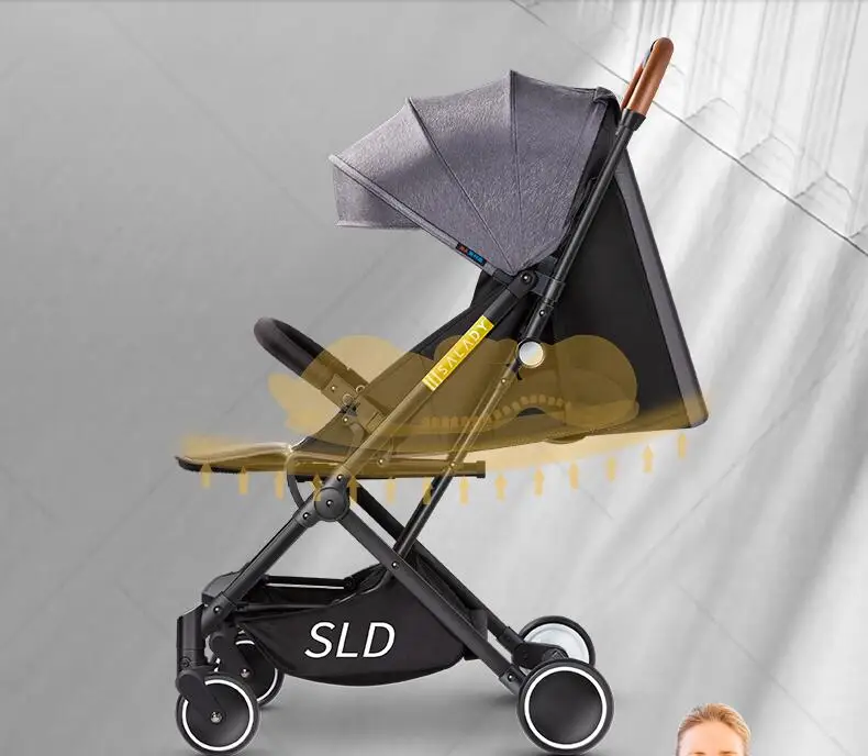 SLD/детская коляска, может лежать, ультра-светильник, переносная складная детская коляска для новорожденных, простая детская коляска