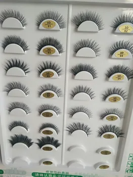 

3D Mink Hair False Eyelashes Natural Soft Volume Fake Lashes Handmade Makeup Tools Wispies Lashes Extension