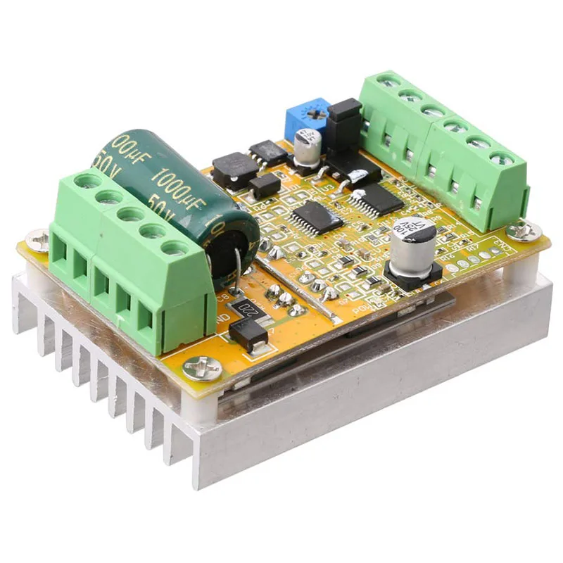 

380W 3 Phases Brushless Motor Controller Board(No/Without Hall Sensor) BLDC PWM PLC Driver Board DC 6.5-50V