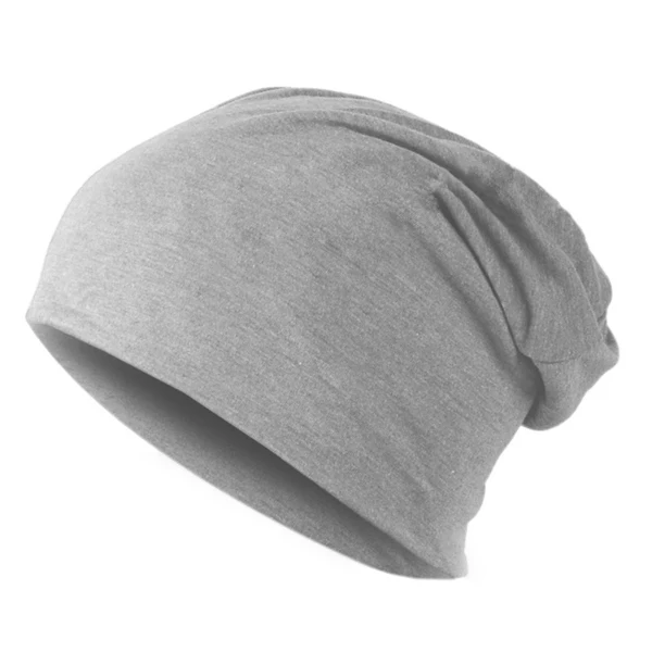Light Gray Новые весенние мужские и женские вязаные зимние шапочки повседневные шапочки однотонная хлопковая ткань мягкие удобные кепки мягкая шапка - Цвет: Light Gray