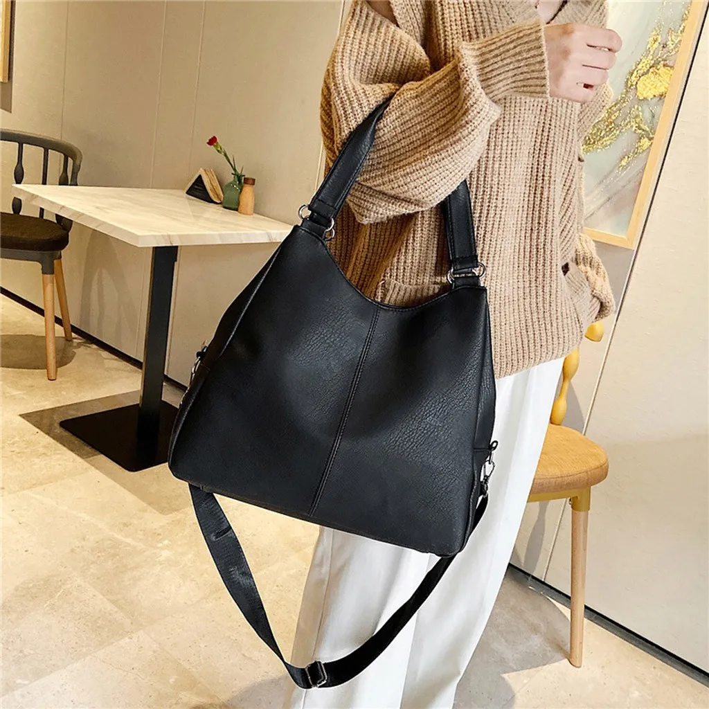 Большая вместительная сумка через плечо для женщин, дизайнерская Роскошная Повседневная сумка из искусственной кожи, женская переносная сумка