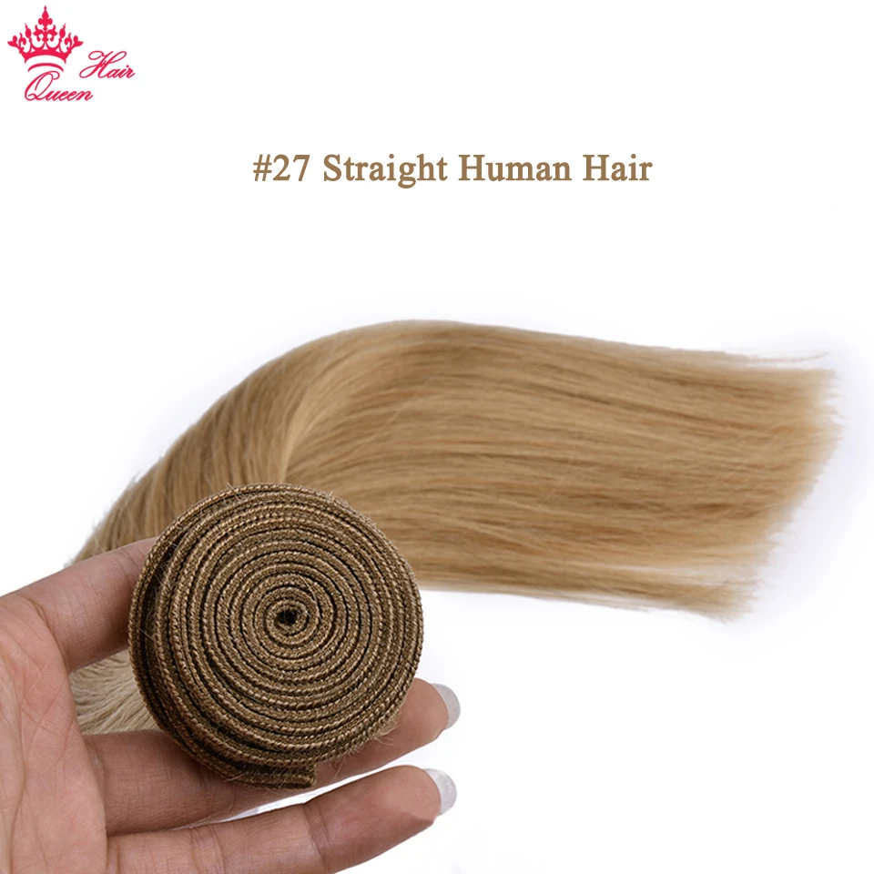 Bundles Hair Extension Honey Blonde Straight Color #27 Honey Blonde Hair Bundles