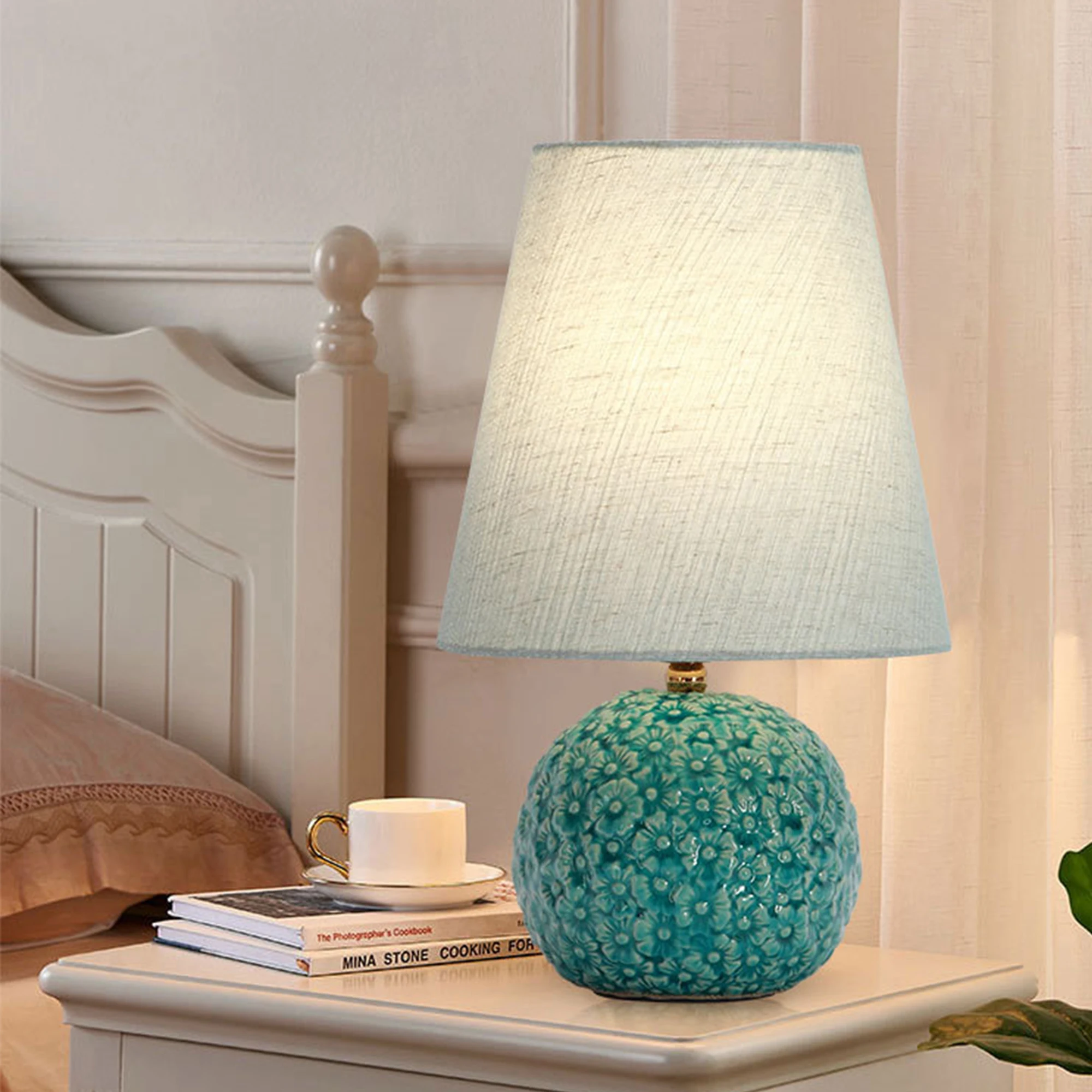 Modern Minimalist LED Ceramic Table Lamp Living Room Bedroom Study Bedside | Лампы и освещение