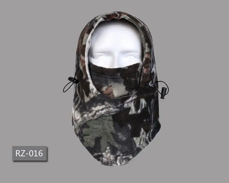 RZ-016 Велосипедная Балаклава камуфляж Многофункциональный головной убор флис тепловой пылезащитный дышащий велосипедный шарф Зимний лицевой щит шейный чехол - Color: RZ-016