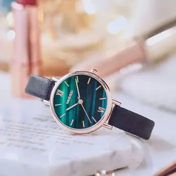 

Fashion Women Leather Casual Watch Luxury Analog Quartz Crystal Wristwatch Geneva Fashion Watches Luxury 2020 Dress