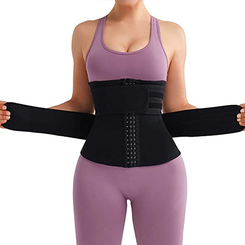 spanx shapewear Workout Waist Trainer Corset for Women 7 Steel Bones Neoprene Sauna Sweat Waist Trimmer Cincher Slimming Body Shaper Belt Girdle spanx shorts