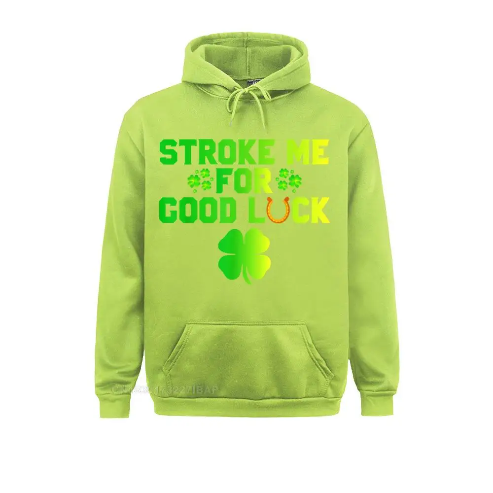 Acariciame para tener buena suerte Día de San Patricio Camiseta inapropiada Sudadera Camisa Hombres Sudaderas con capucha Sudadera con capucha personalizada Otoño