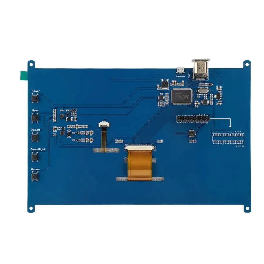 10,1 дюймов 1024x600 подсветка ЖК TFT сенсорный экран дисплей для Raspberry Pi 4B С адаптером горячий