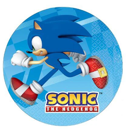 Sonic The Hedgehog торт Топпер съедобная Вафля сахар глазурь бумага Мальчик День
