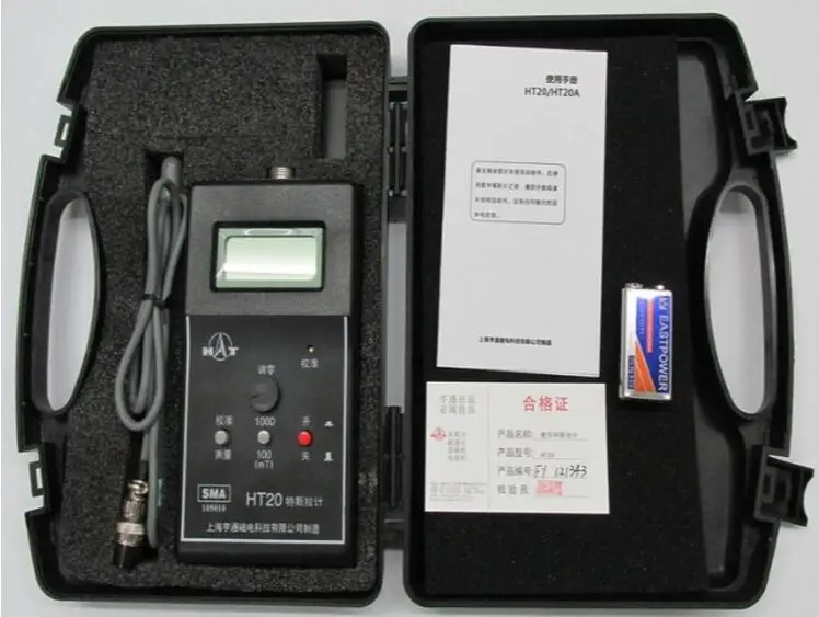 

Hengtong Gauss Meter Ht20a/Ht20 Digital Gauss Meter Electromagnetic Field Tesra Meter Flux Meter Wt10a