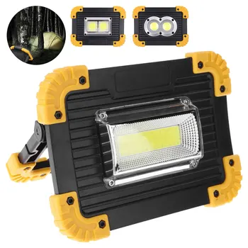 

20W Cheap High Quality Side Lighting by 18650 COB Fishing Flashlight Portable Spotlights Rechargeable Work Led for Outdoor Camp