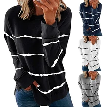 

Hoodie Print Autumn Fashion Casual Sweatshirt Open Side Poleron Mujer 2022 Harajuku Loose Women O Neck Hoodie