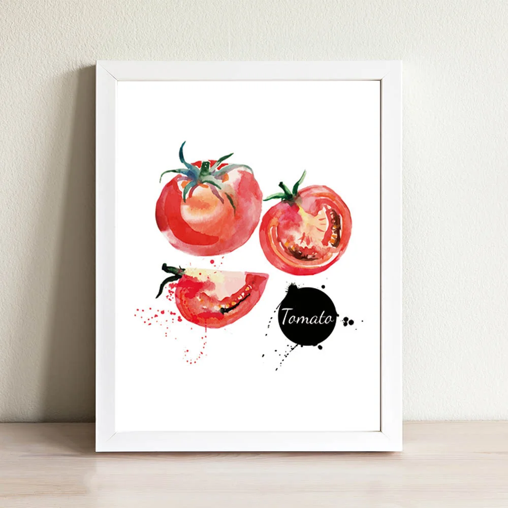 

Wall Art Canvas Print Nordic Poster Tomatoes Fresh Food Painting Home Decor Modern Living Room Modular Picture