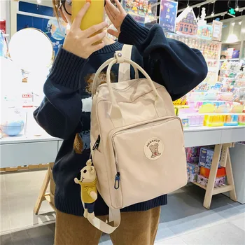 

2020 new small fresh literature and art portable student schoolbag female Korean casual backpack
