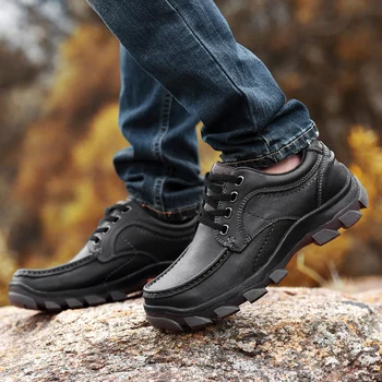 

Leather Shoes Men Brand Footwear Mens Casual Top Quality Dress Shoes Men flats Shoes lace up oxfords Male High Quality Cowhide