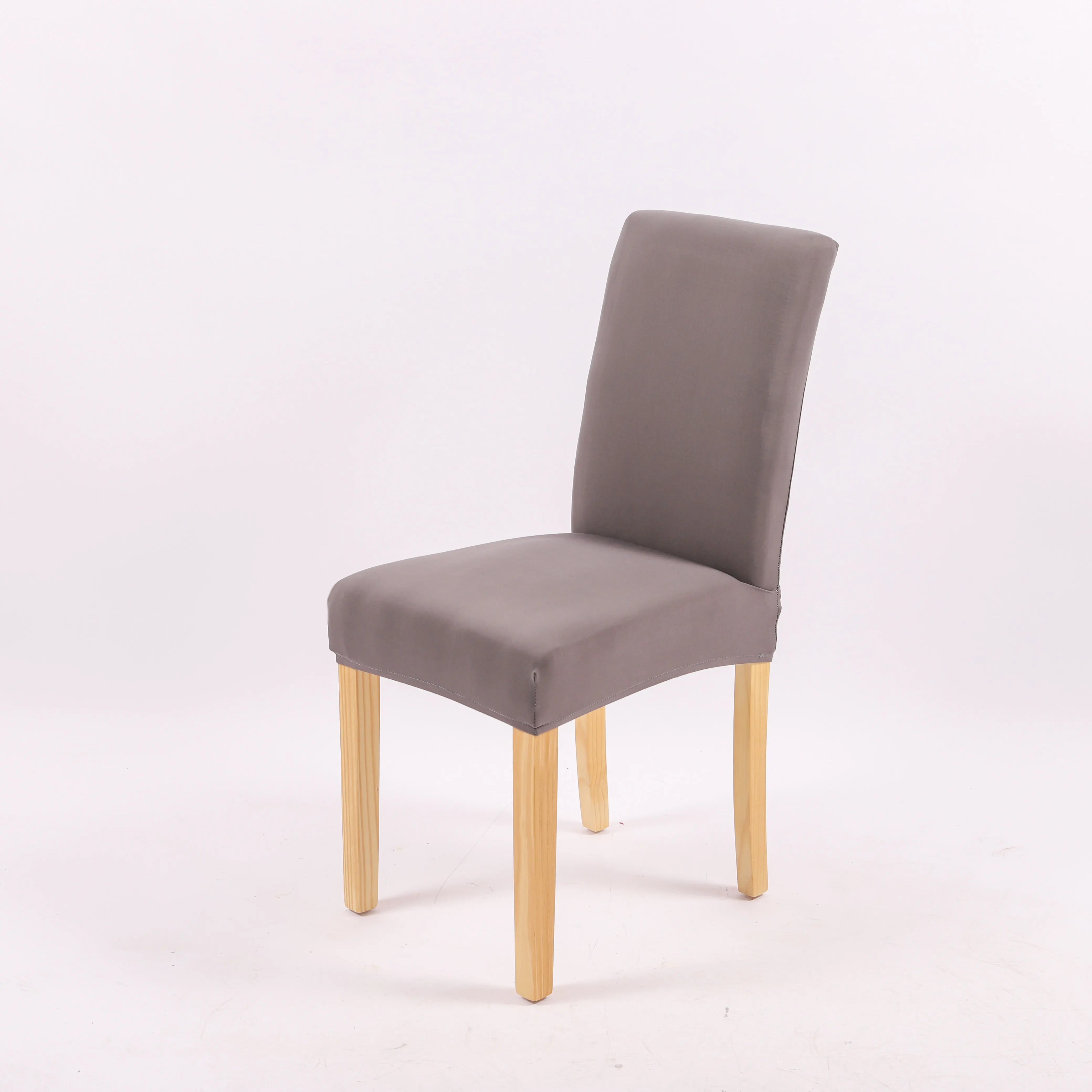 Zerolife Solid Color Chair Cover Dining Chairs Polyester Spandex Modern Plain Chair Covers Seat Cover Non-slip Wedding Banquet