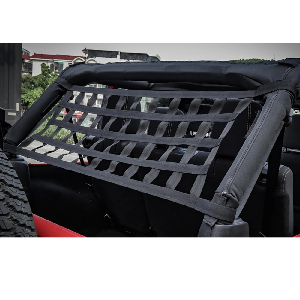 Дополнительная грузовая сетка для хранения на крыше для Jeep Wrangler TJ JK Органайзер задний